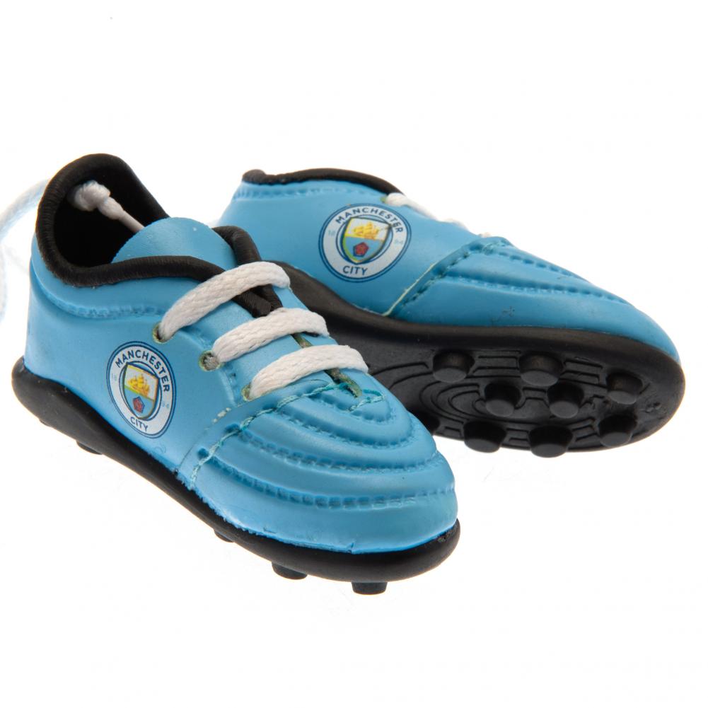 Manchester City FC Mini Football Boot Car Hanger