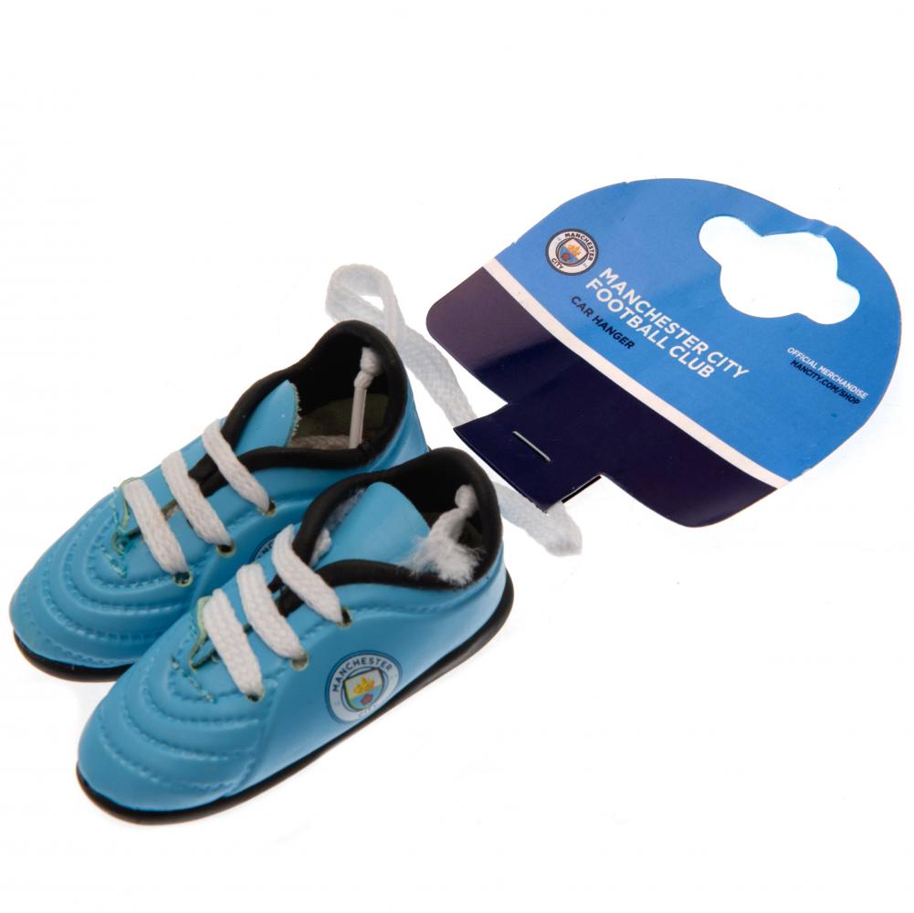 Manchester City FC Mini Football Boot Car Hanger
