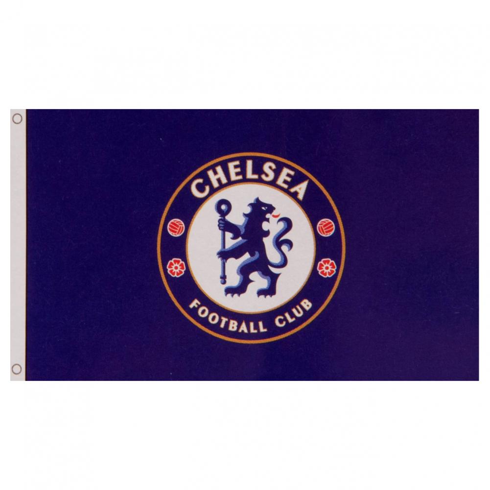 Chelsea Fc Suporters Flag 5ft x 3ft 5x3' With Club Crest Banner