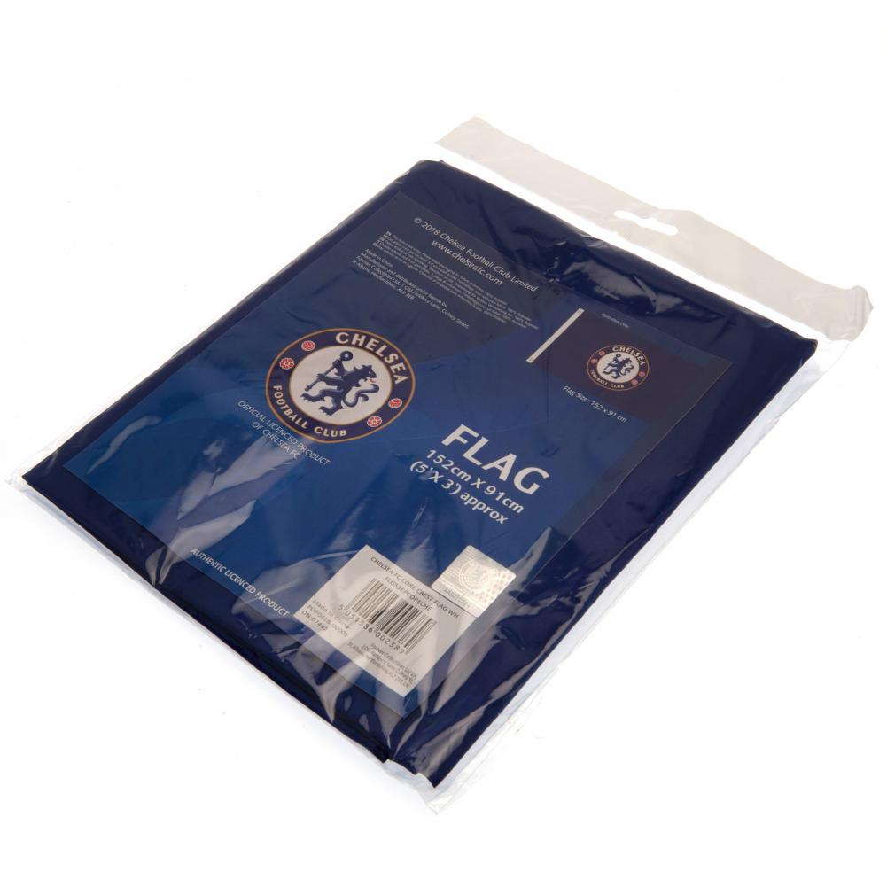 Chelsea Fc Suporters Flag 5ft x 3ft 5x3' With Club Crest Banner