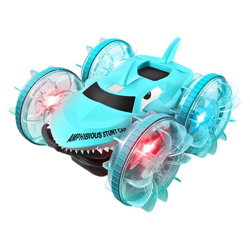Shark Amphibious Stunt Waterproof Light Remote Control Car