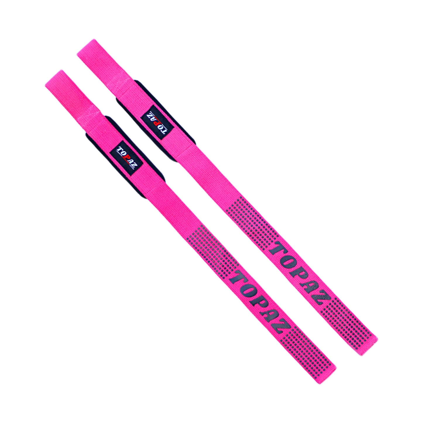 Topaz.Premium Pink Neoprene Padded Lifting Straps for Weightlifting, Deadlifting, Powerlifting – Heavy-Duty Wrist Support for Men and Women