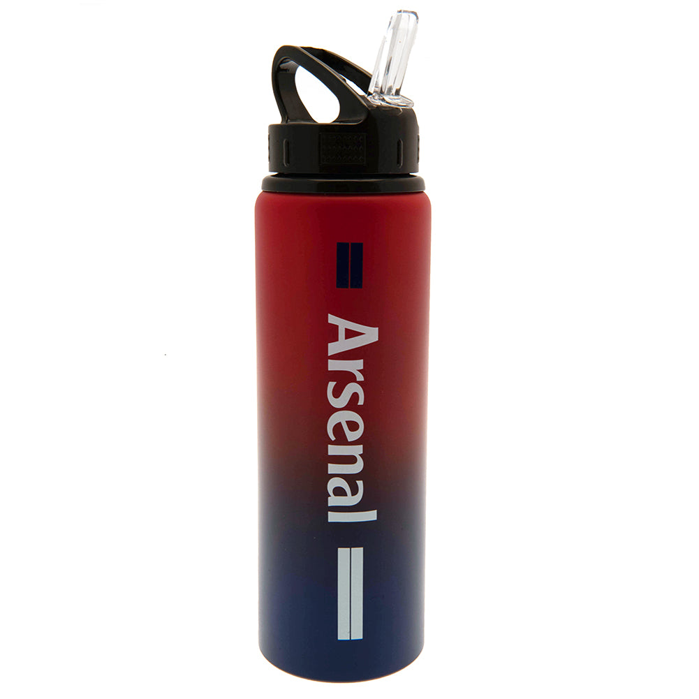 Arsenal F.C. Team Merchandise 750ml Aluminium Fade Bottle, White, One Size