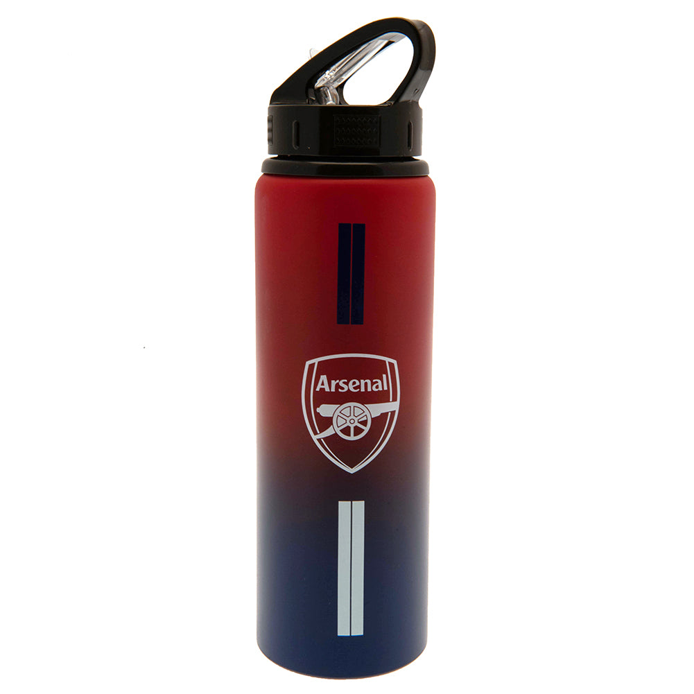 Arsenal F.C. Team Merchandise 750ml Aluminium Fade Bottle, White, One Size