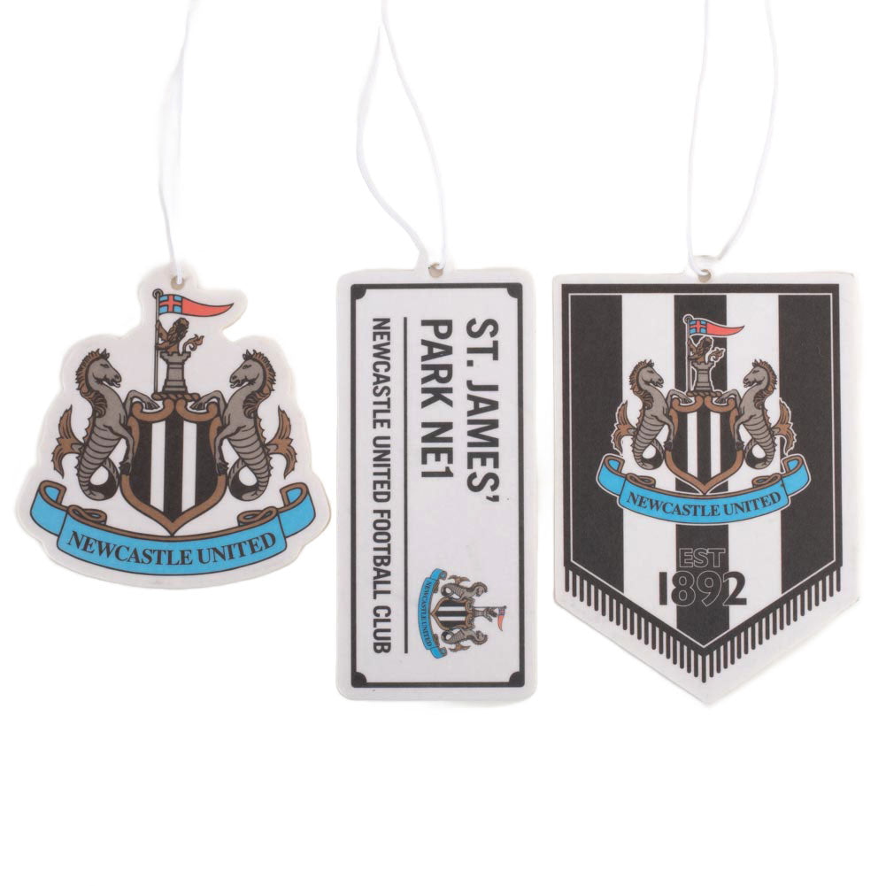 Newcastle United FC Air Fresheners, Set of 3