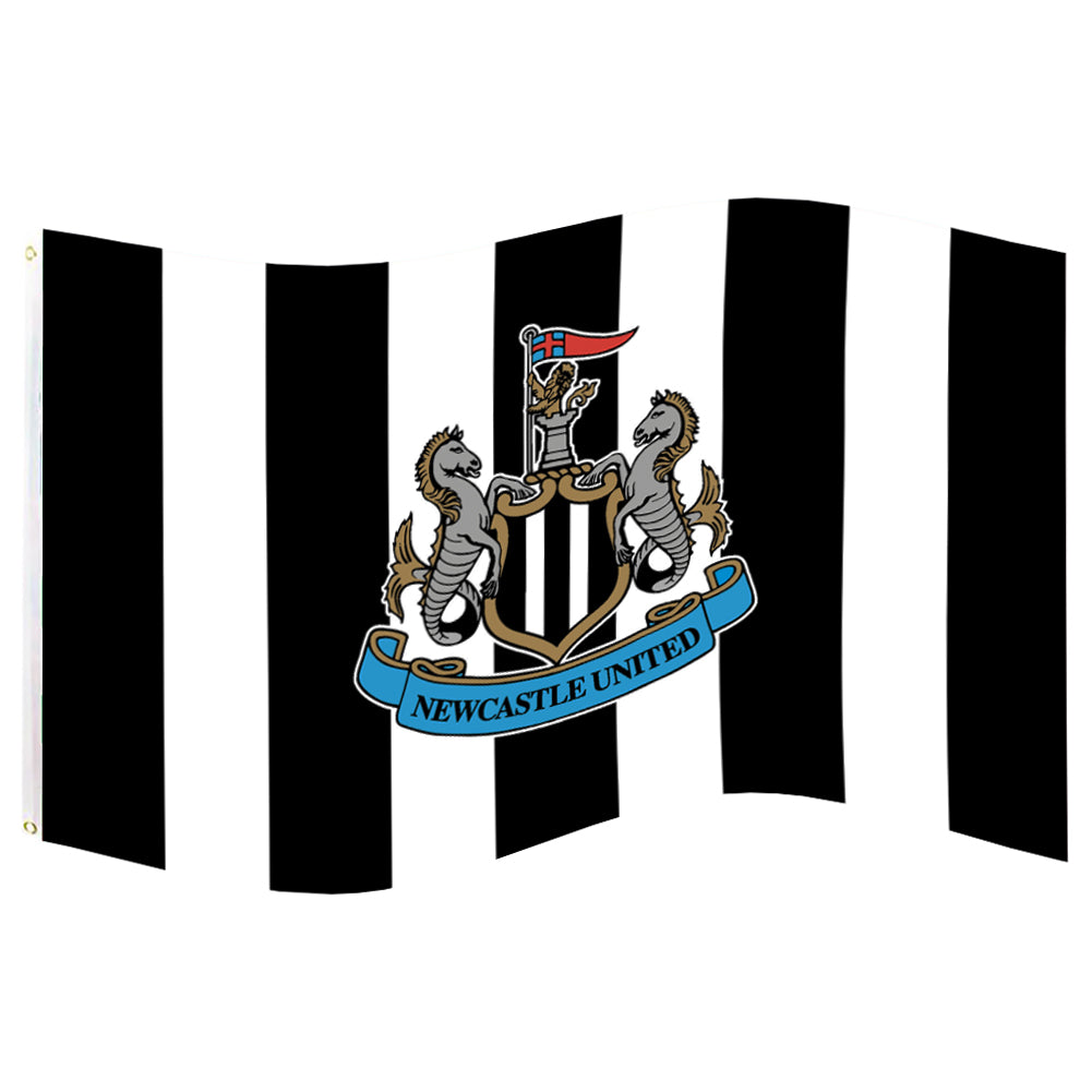 Newcastle United F.C. Crest Flag 5ft x 3ft – NUFC, Football Flag, Newcastle F.C., Newcastle United Merchandise, Newcastle United Gift ASIN