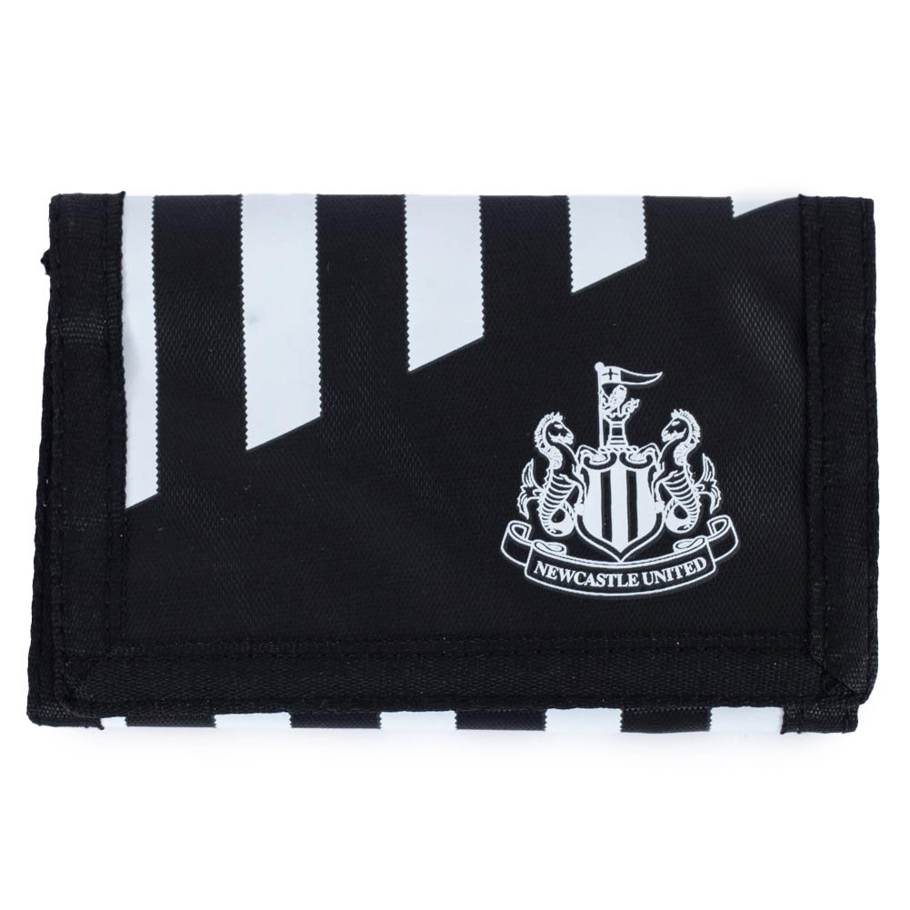 Newcastle Stripe Wallet Tri-Fold, Black and White, One Size