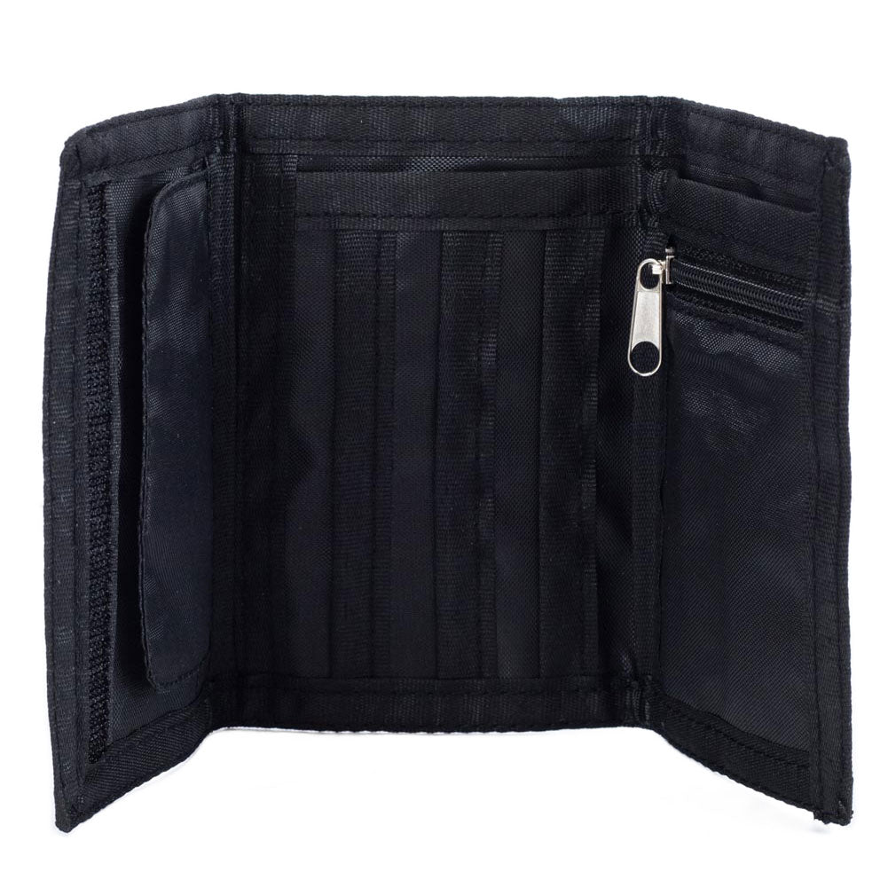 Newcastle Stripe Wallet Tri-Fold, Black and White, One Size