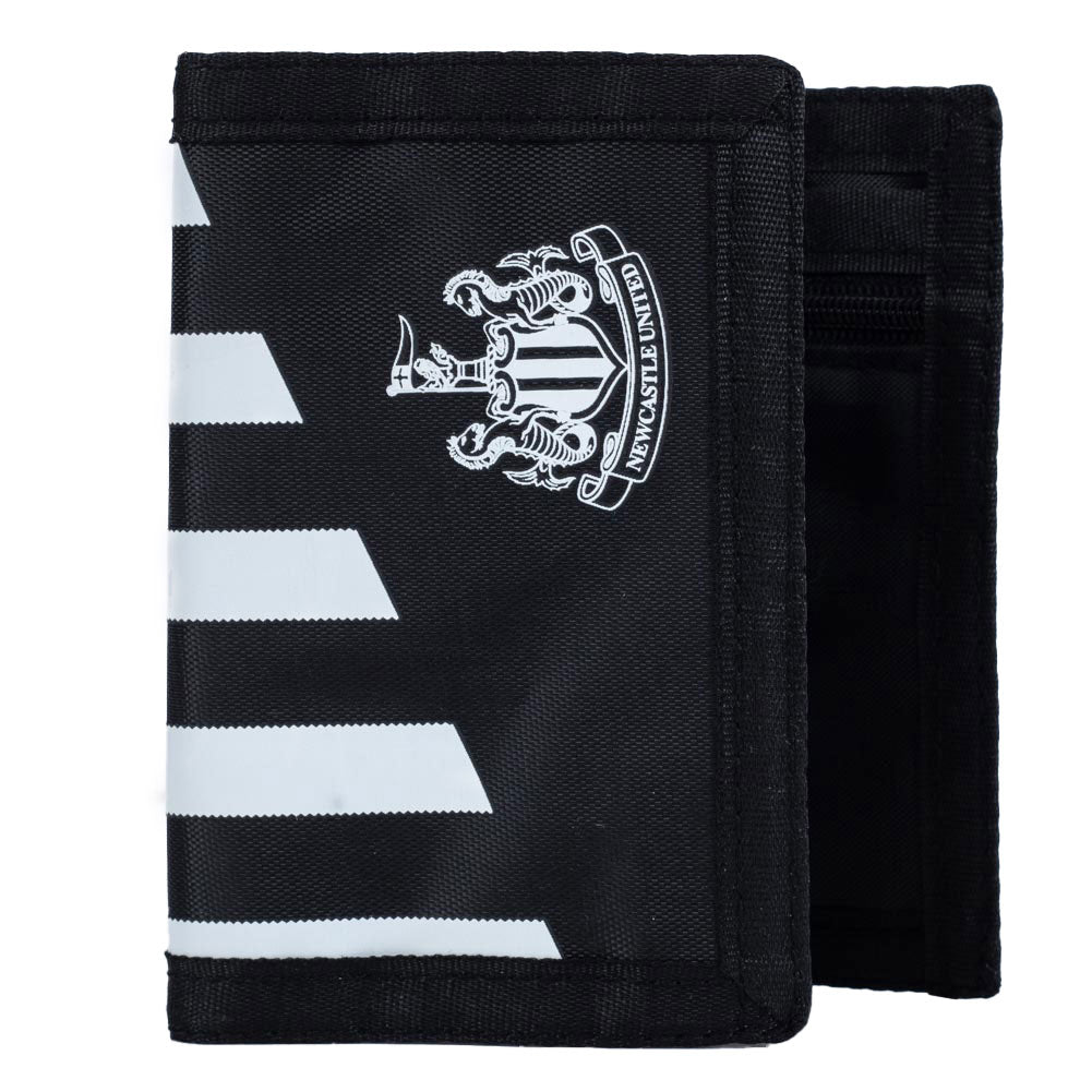 Newcastle Stripe Wallet Tri-Fold, Black and White, One Size