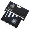 Newcastle Stripe Wallet Tri-Fold, Black and White, One Size