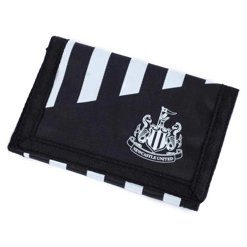 Newcastle Stripe Wallet Tri-Fold, Black and White, One Size