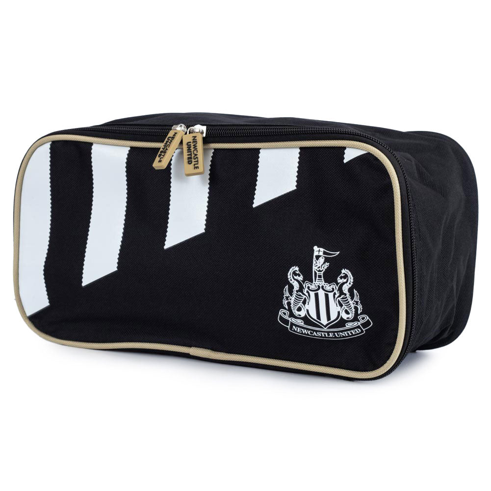 Newcastle United F.C. Boot Bag - Officially Licensed NUFC Shoe Bag with Carry Handle - Durable Bootbag for Rugby & Football Boots, Sports & Travel Use - Newcastle United Merchandise & Gift Idea