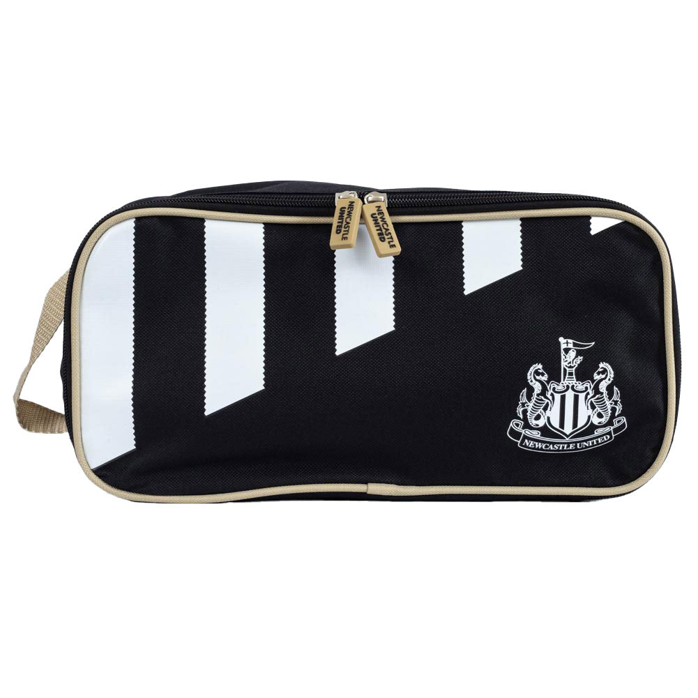 Newcastle United F.C. Boot Bag - Officially Licensed NUFC Shoe Bag with Carry Handle - Durable Bootbag for Rugby & Football Boots, Sports & Travel Use - Newcastle United Merchandise & Gift Idea