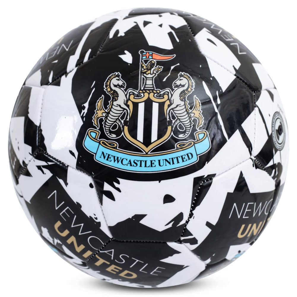 Hy-Pro Officially Licensed Newcastle United F.C. Football – Size 5, Graffiti Design, Newcastle Merchandise, NUFC, Training, Match, Collectible For Kids and Adults
