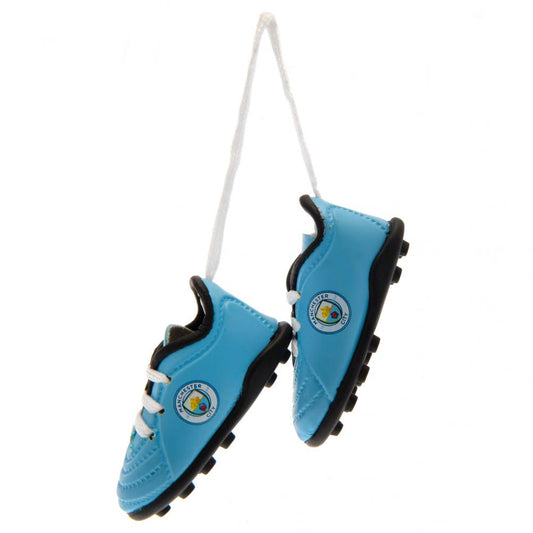 Manchester City FC Mini Football Boot Car Hanger