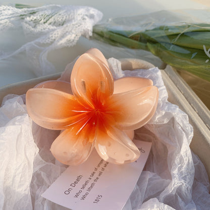 High Sense Plumeria Rubra Seaside Holiday Barrettes