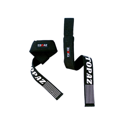 Topaz.Weight Lifting Straps for Powerlifting & Deadlifting – Heavy Duty Gym Wrist Support with 5MM Neoprene, Non-Slip Hand Grip for Bodybuilding & Strength Training