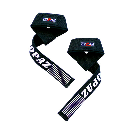 Topaz.Weight Lifting Straps for Powerlifting & Deadlifting – Heavy Duty Gym Wrist Support with 5MM Neoprene, Non-Slip Hand Grip for Bodybuilding & Strength Training