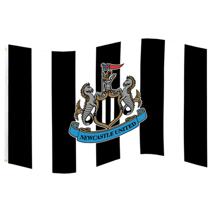Newcastle United F.C. Crest Flag 5ft x 3ft – NUFC, Football Flag, Newcastle F.C., Newcastle United Merchandise, Newcastle United Gift ASIN
