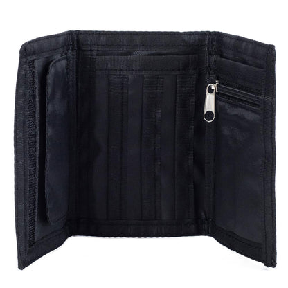 Newcastle Stripe Wallet Tri-Fold, Black and White, One Size