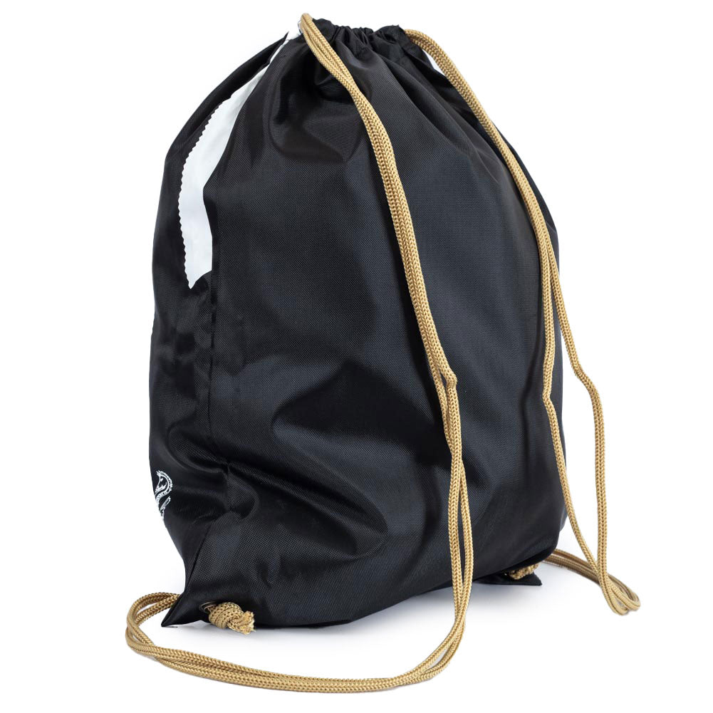 Newcastle Gym Sack-Stripe, Black and White, One Size